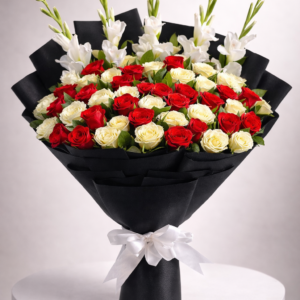 Royal Scarlet & Ivory Gladiolus Luxe